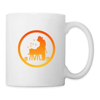 Bienen Wabe Nektar - Tasse - Weiß - Rechts