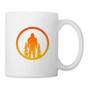 Big foot Bigfoot Lochness Yeti - Tasse - Weiß - Rechts
