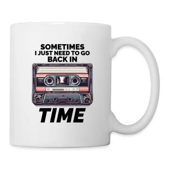 Vintage '80s Cassette Tape: Time Travel in Style - Mug - white - Right