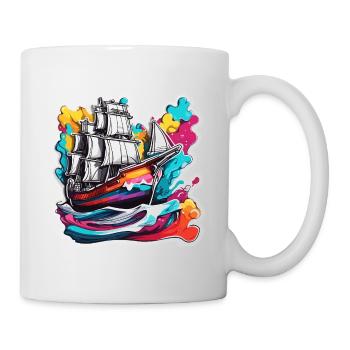 Ship / Boat / Anchor / Sea / Ocean / Captain - Mug - white - Right