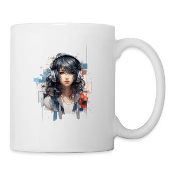 Anime Girl Portrait - Mug - white - Right