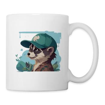 Cool Racoon - Mug - white - Right