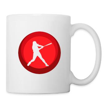 Softball Spieler Baseball Softball - Tasse - Weiß - Rechts