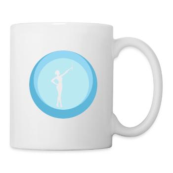 Twirling Rod Turning Baton Twirling - Mug blanc - blanc - Droite