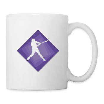 Softball Baseball Joueurs de softball - Mug blanc - blanc - Droite