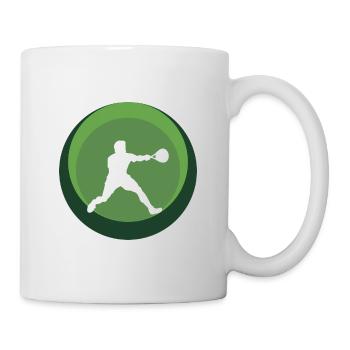 Squashschläger Schläger Schläger - Tasse - Weiß - Rechts