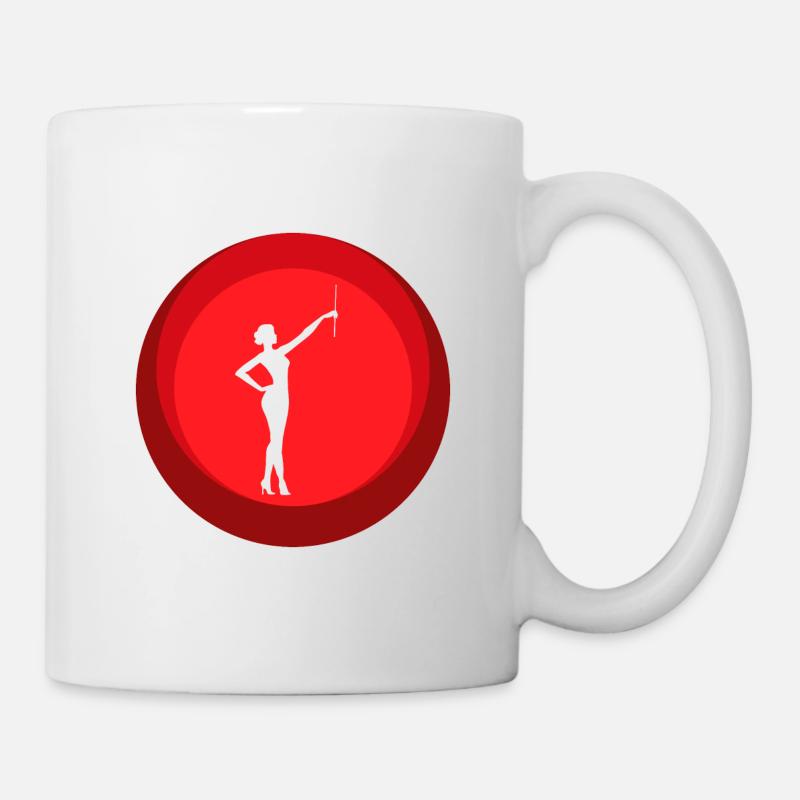 Twirling Baton Twirling Gymnastik - Tasse - Weiß