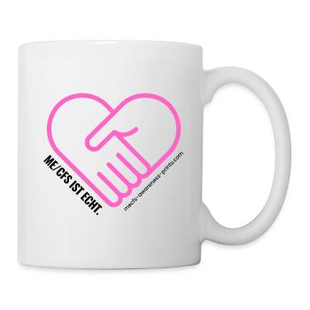 AWARENESS HERZ - pink - Tasse - Weiß - Rechts