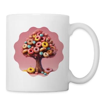 Donut Baum - Tasse - Weiß - Rechts