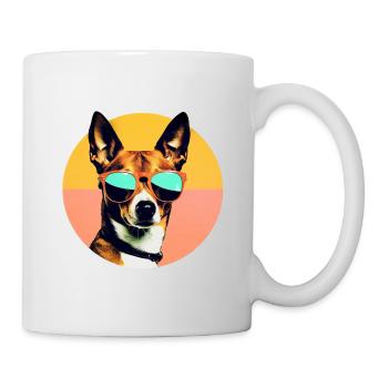 Basenji Cool - Basenji Hund - Tasse - Weiß - Rechts