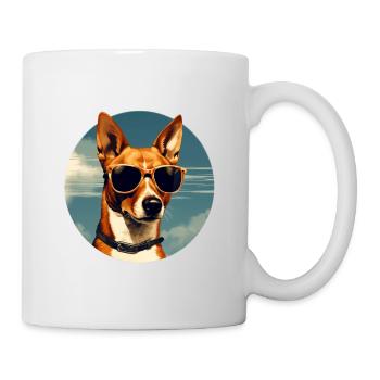 Basenji Cool - Basenji Hund - Tasse - Weiß - Rechts