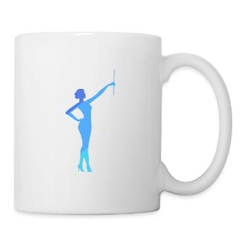 Bâton virevoltant Tournant de tige virevoltante - Mug blanc - blanc - Droite