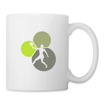 Beach Tennis Joueur de tennis Beach Tennis - Mug blanc - blanc - Droite