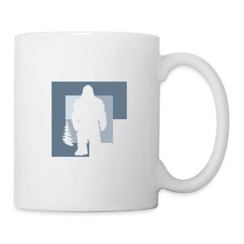 Yeti Lochness Big foot - Mug - white - Right