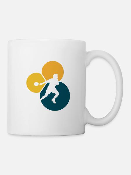 Squashspieler Schläger Squash Spieler - Tasse - Weiß