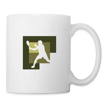 Raquette Squash Joueur de squash - Mug blanc - blanc - Droite