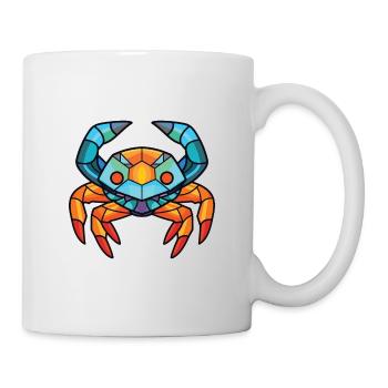 Crabe aquarelle colorée Animal animal animal Illustration - Mug blanc - blanc - Droite