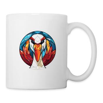 Cygne aquarelle colorée Animal animal de compagnie Illustration - Mug blanc - blanc - Droite