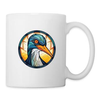 Kormoran bunte Aquarell-Tier-Illustration - Tasse - Weiß - Rechts
