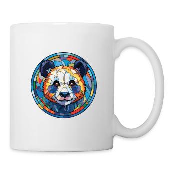 Panda Colorful Watercolor Animal Pet Illustration - Mug - white - Right