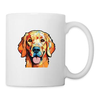 Golden Retriever Colorful Watercolor Animal Pet - Mug - white - Right