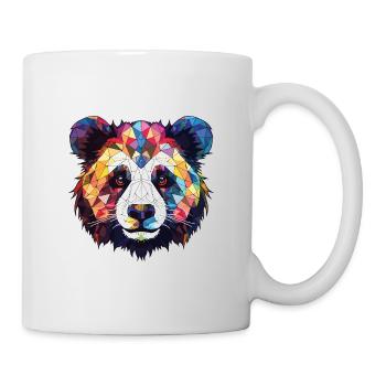 Panda Colorful Watercolor Animal Pet Illustration - Mug - white - Right