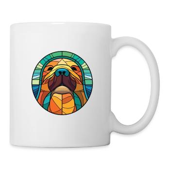 Walrus Colorful Watercolor Animal Pet Illustration - Mug - white - Right