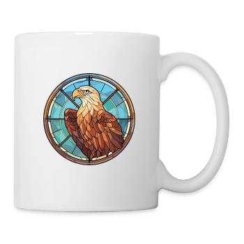 Eagle Colorful Watercolor Animal Pet Illustration - Mug - white - Right