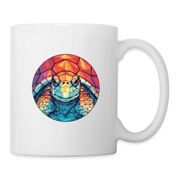 Turtle Colorful Watercolor Animal Pet Illustration - Mug - white - Right