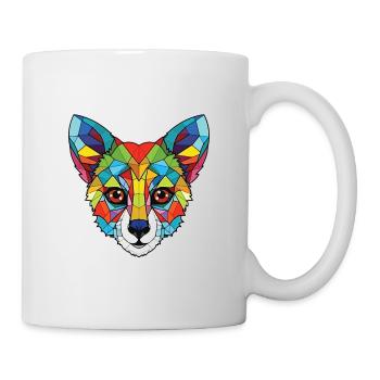 Cat Lemur Colorful Watercolor Animal Illustration - Mug - white - Right