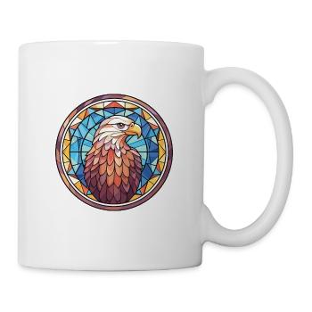 Eagle Colorful Watercolor Animal Pet Illustration - Mug - white - Right