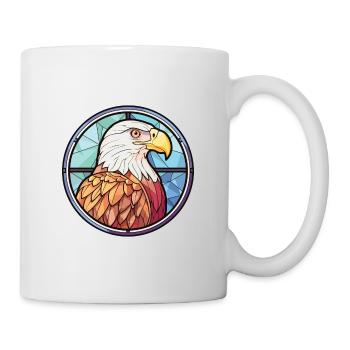 Eagle Colorful Watercolor Animal Pet Illustration - Mug - white - Right