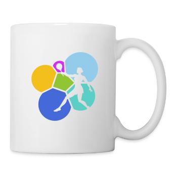 Tennis de plage Ballon de plage de tennis de plage - Mug blanc - blanc - Droite
