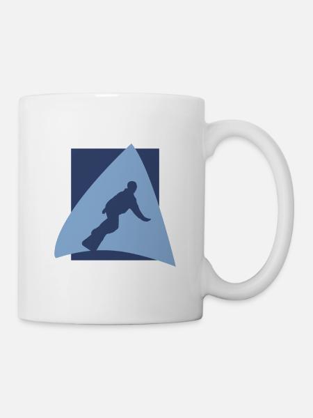 Snowboardfahrer Wintersport - Tasse - Weiß