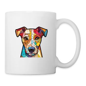 Ariegeois race chien aquarelle verre illustration - Mug blanc - blanc - Droite