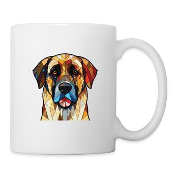 Anatolian Shepherd Dog Breed Colorful Watercolor - Mug - white - Right