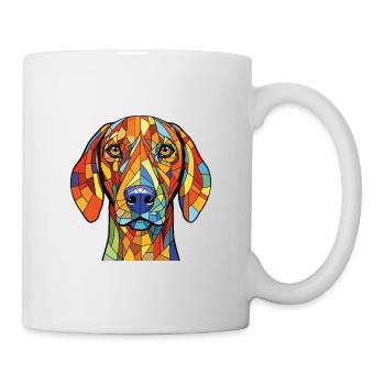 Chien courant andalou race chien aquarelle Illustration - Mug blanc - blanc - Droite