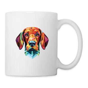Bavarian Mountain Hound Dog Breed Watercolor Glass - Mug - white - Right