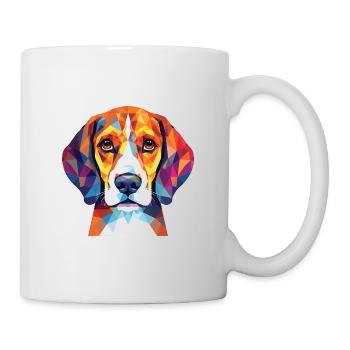 Beagle Small Scent Hound Dog Breed Watercolor - Mug - white - Right
