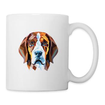 Anglos Français De Petite Venerie Chien Aquarelle - Mug blanc - blanc - Droite