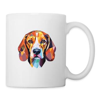 Illustration à l’aquarelle de race de chien Fousek Cesky - Mug blanc - blanc - Droite