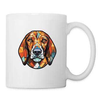 Bosnischer rauer Jagdhund Hunderasse Aquarell - Tasse - Weiß - Rechts
