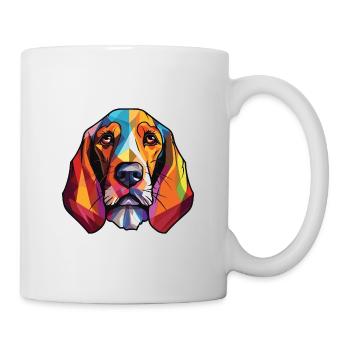 Bruno Jura Hund Rasse Aquarell Illustration - Tasse - Weiß - Rechts