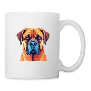Bullmastiff chien race aquarelle Illustration - Mug blanc - blanc - Droite