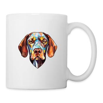 Burgos Pointer chien race aquarelle Illustration - Mug blanc - blanc - Droite