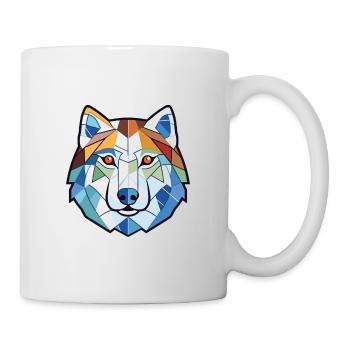 Illustration à l’aquarelle de race de chien esquimau canadien - Mug blanc - blanc - Droite