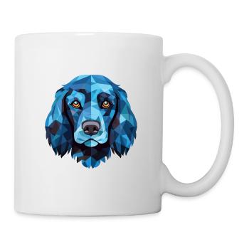 Blaue Picardie Spaniel Hunderasse buntes Aquarell - Tasse - Weiß - Rechts