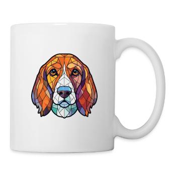 Bosnischer grobhaariger Jagdhund Hunderasse Aquarell - Tasse - Weiß - Rechts