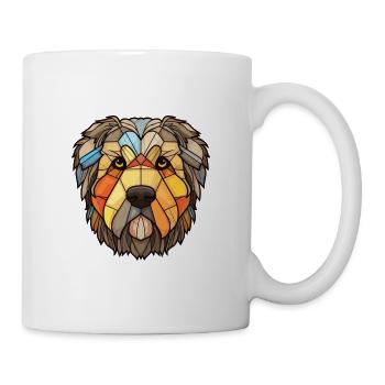 Bouvier Des Flandres Hunderasse buntes Aquarell - Tasse - Weiß - Rechts