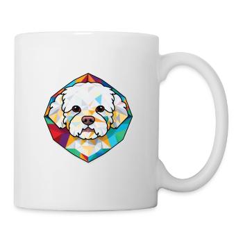 Bichon frisé race de chien Illustration à l’aquarelle - Mug blanc - blanc - Droite